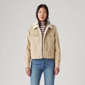 Open Box - Levi's -  Women's Original Trucker Jacket - White Pep White